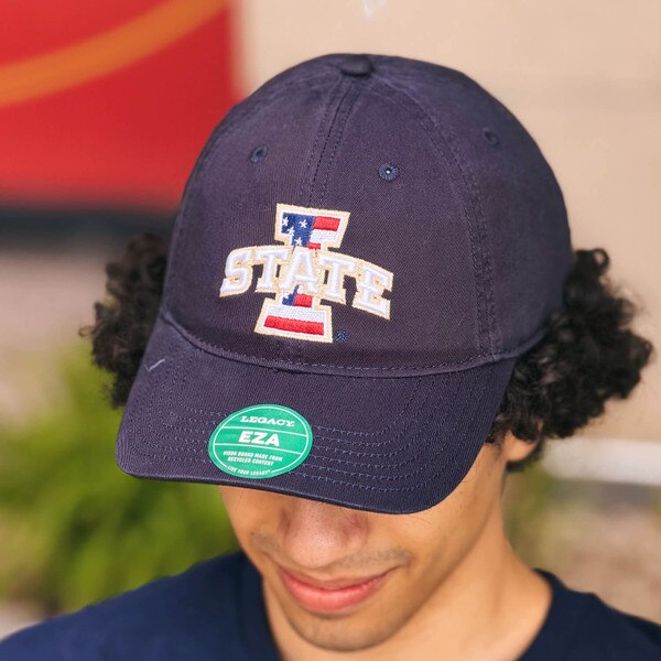 Legacy Patriotic I-State Navy Adjustable Hat front